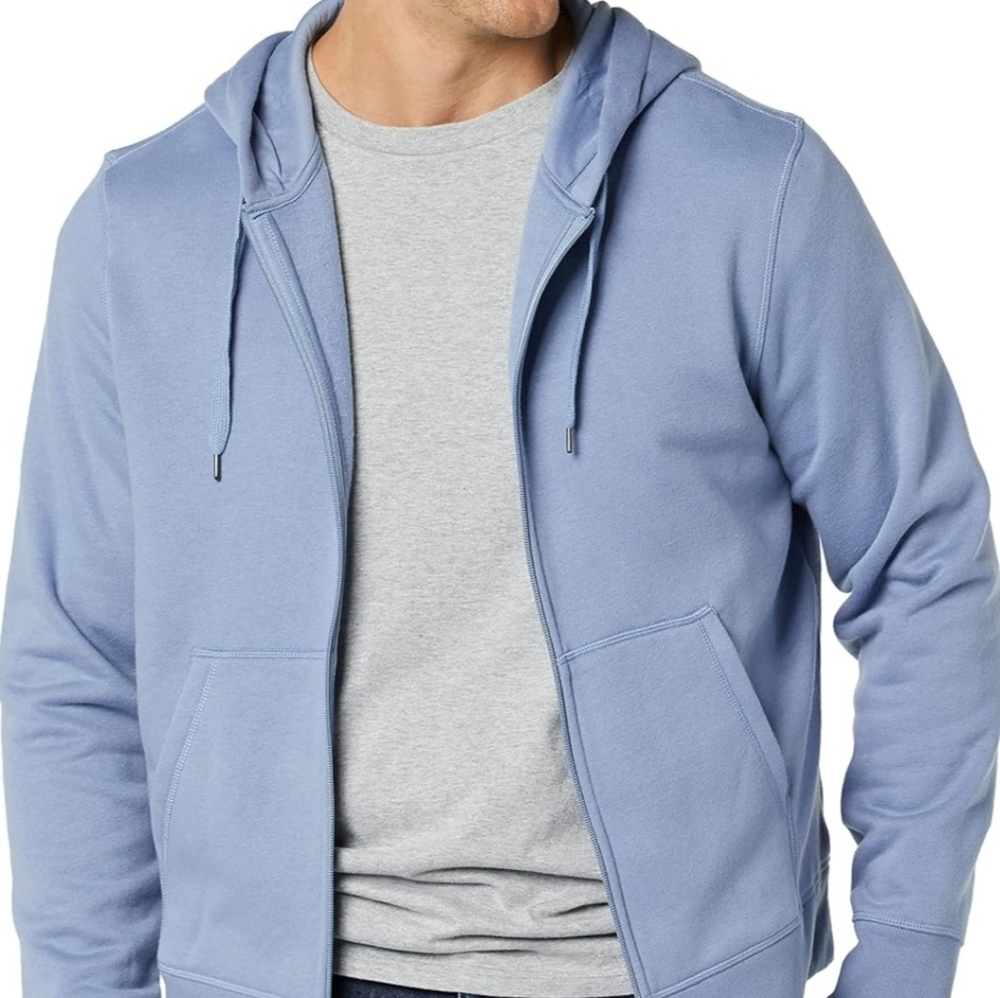 Amazon Essentials Men's Full-Zip Hooded Fleece Sweatshirt